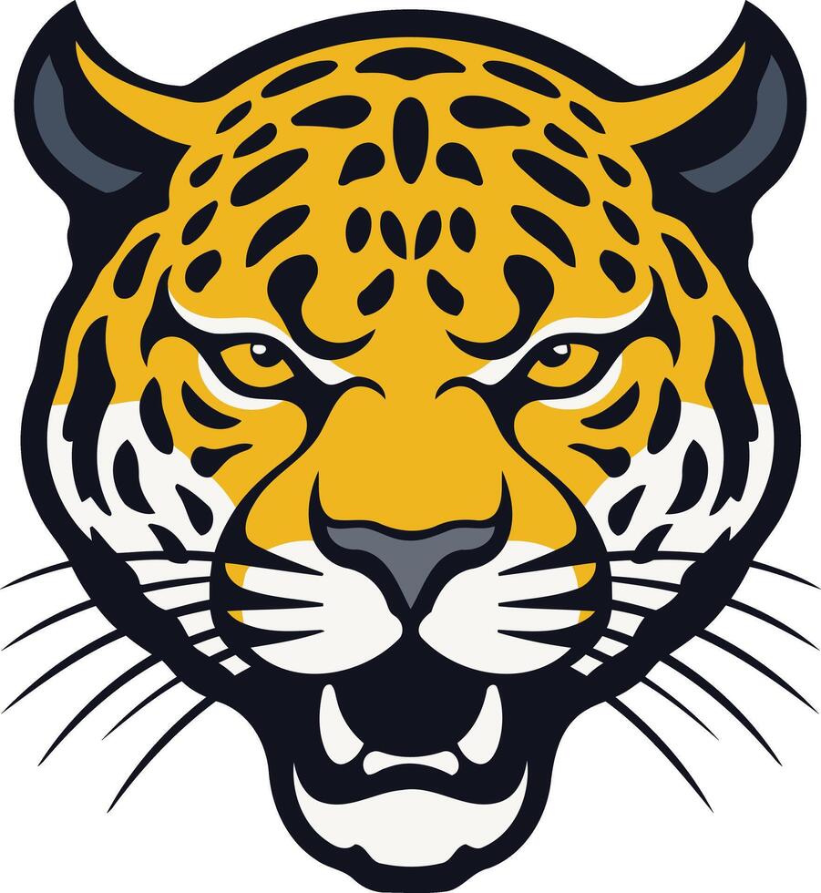 Jagaur Mascot Head Illustration vector