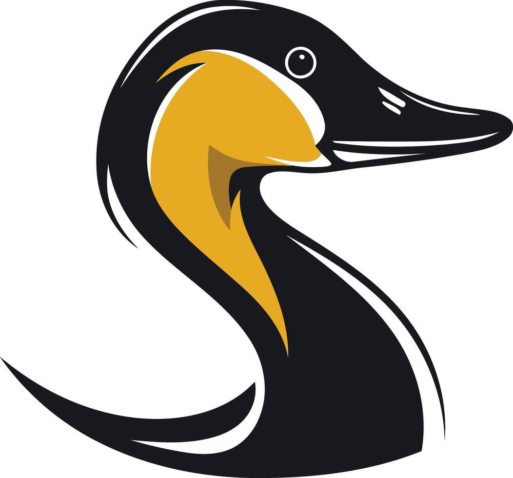 Goose Head Mascot Illustration vector