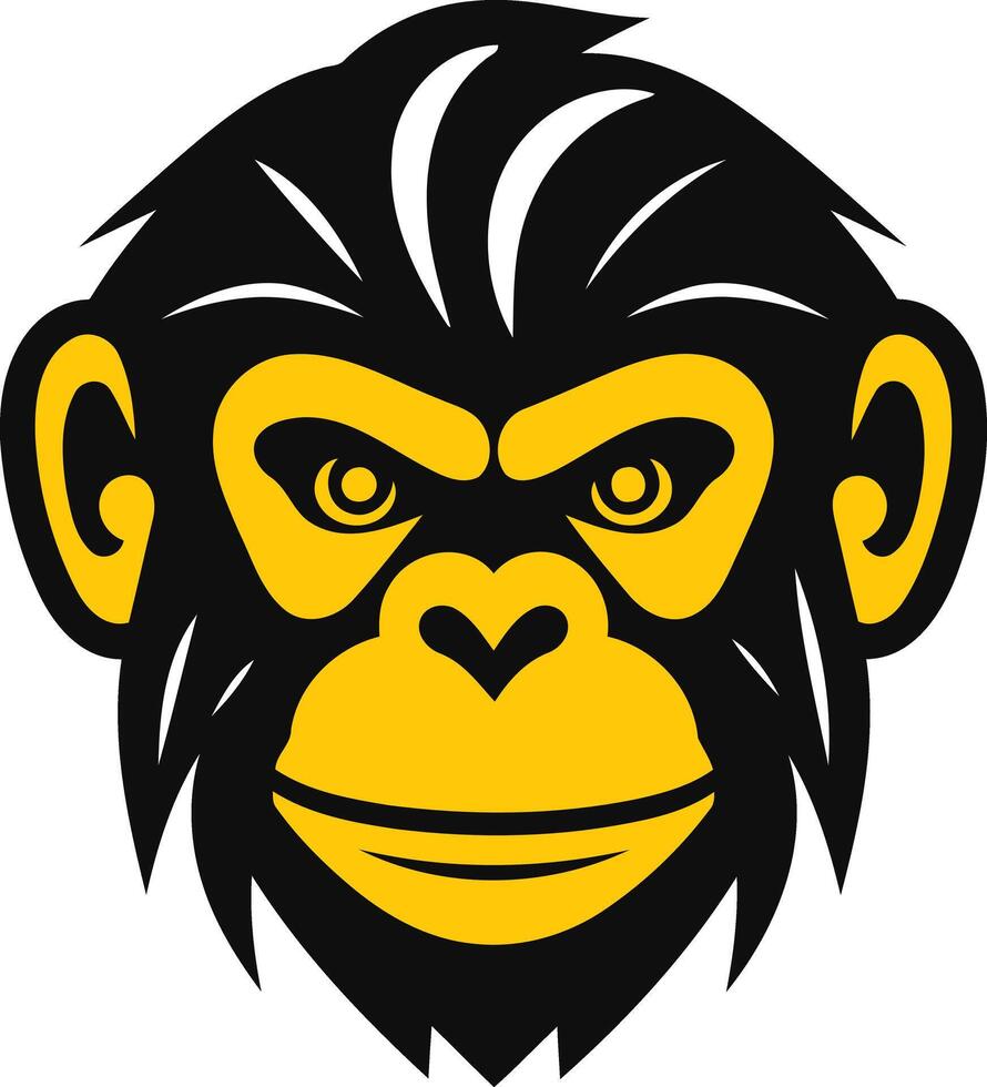 Close-up of a Monkey's Face vector