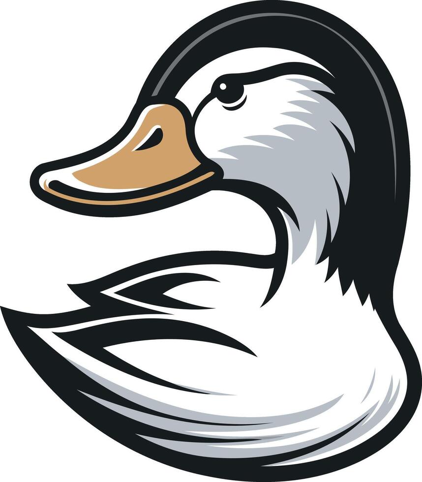 Cartoon Duck Illustration vector