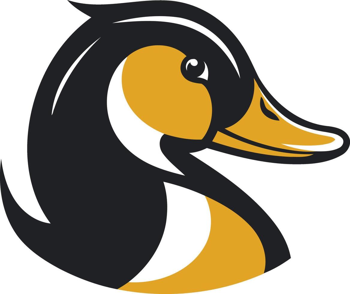 Goose Head Mascot Illustration vector