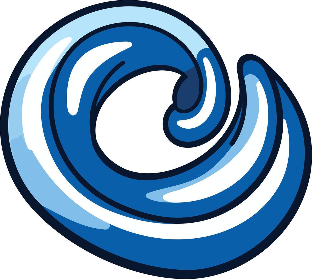 Abstract blue wave design, perfect for branding, logos, and web design vector