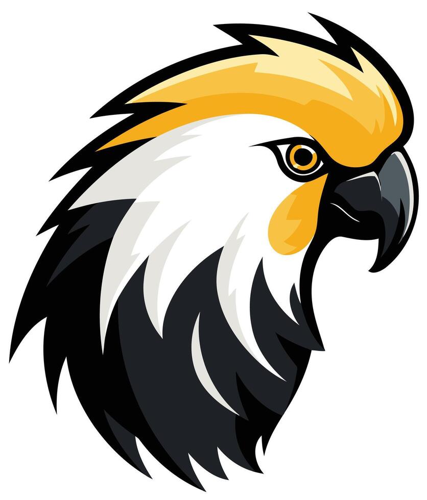 Cockatoo Head Mascot Illustration vector