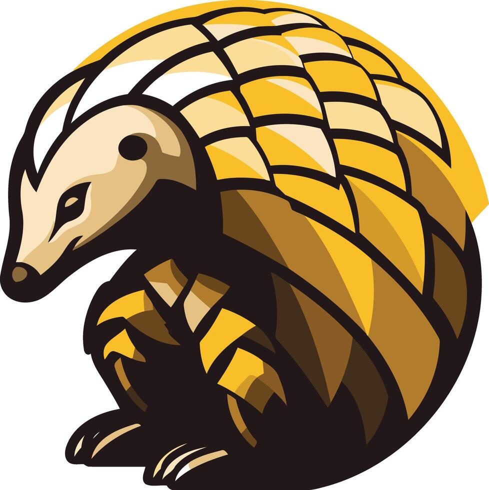 Armadillo Mascot Illustration vector