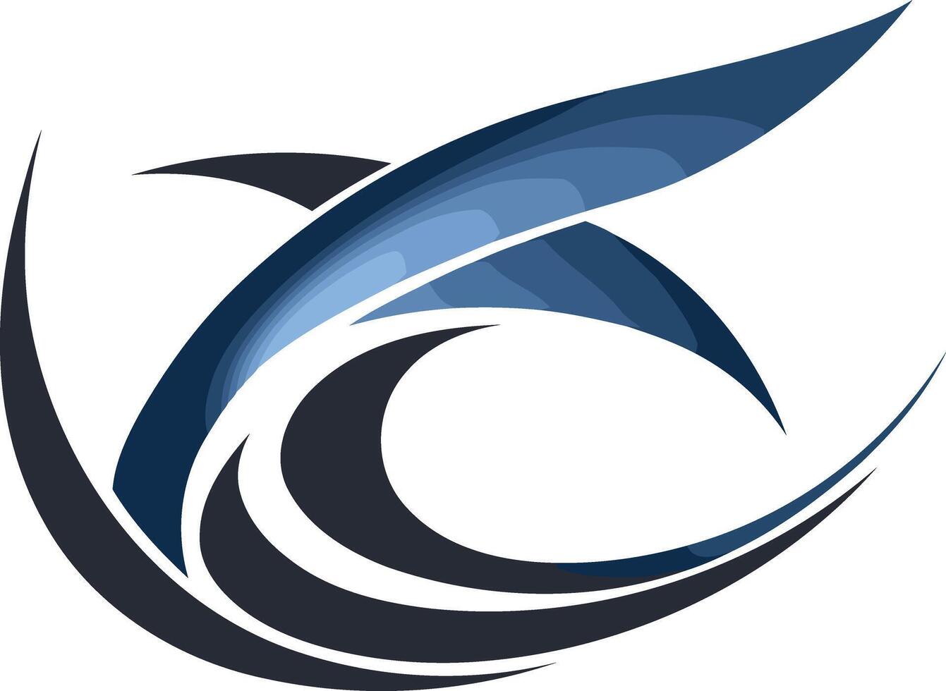 Abstract Blue and Black Logo vector