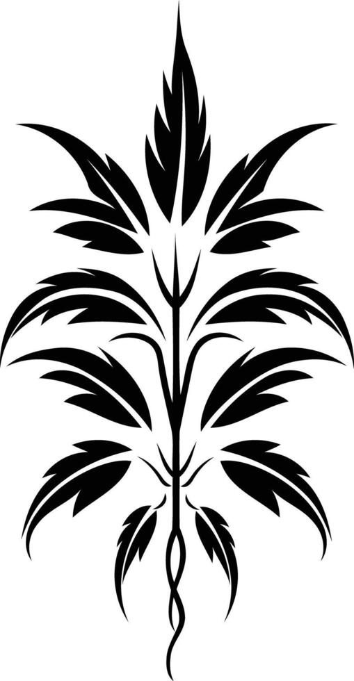 Stylized Plant Design vector