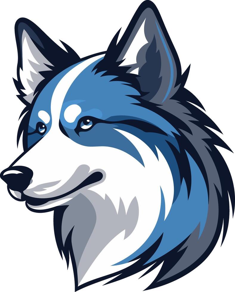 A powerful and majestic wolf head logo design, perfect for a brand seeking to convey strength, loyalty, and intelligence vector