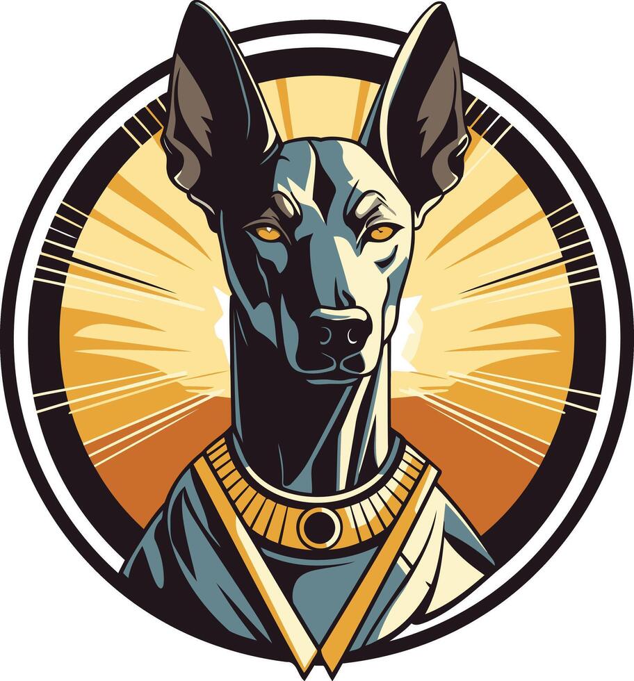 Anubis, The Egyptian God of the Dead vector
