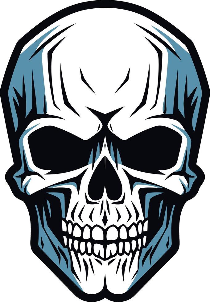 Grim Reaper Skull Illustration vector