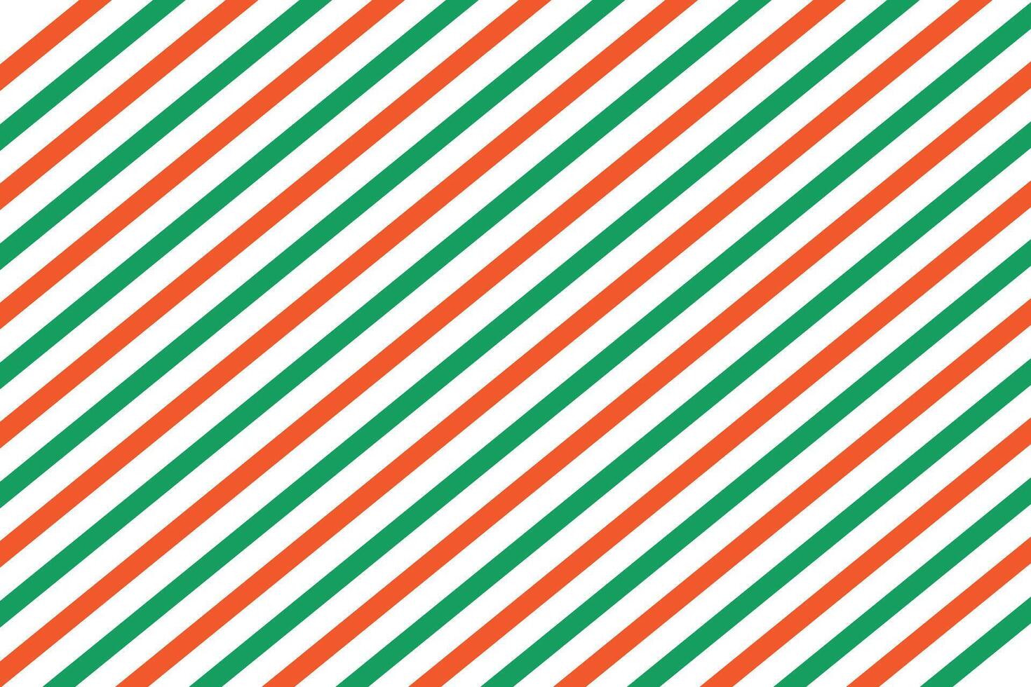 Festive Christmas pattern with diagonal green and red stripes on a white background. Candy cane repeating decoration wallpaper. Xmas peppermint present wrapping print design. vector