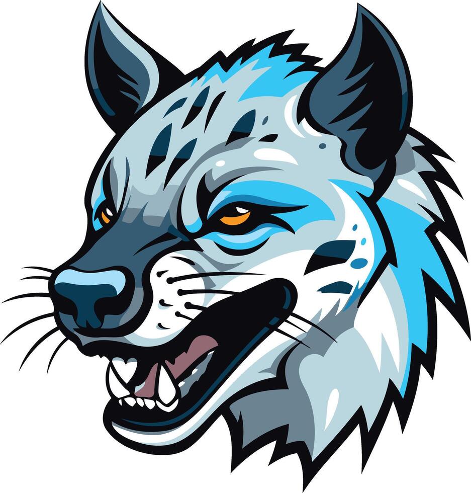 Angry Hyena Cartoon Mascot vector