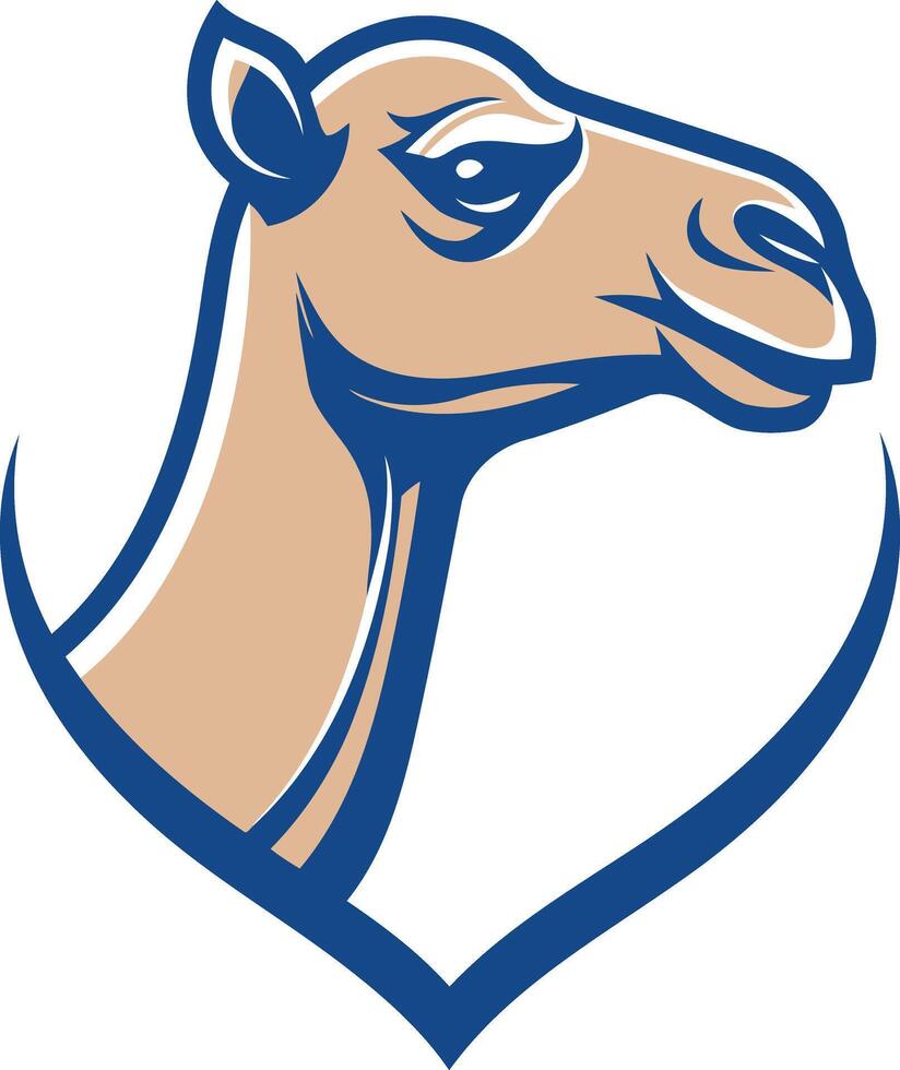 Camel Head Mascot Illustration vector