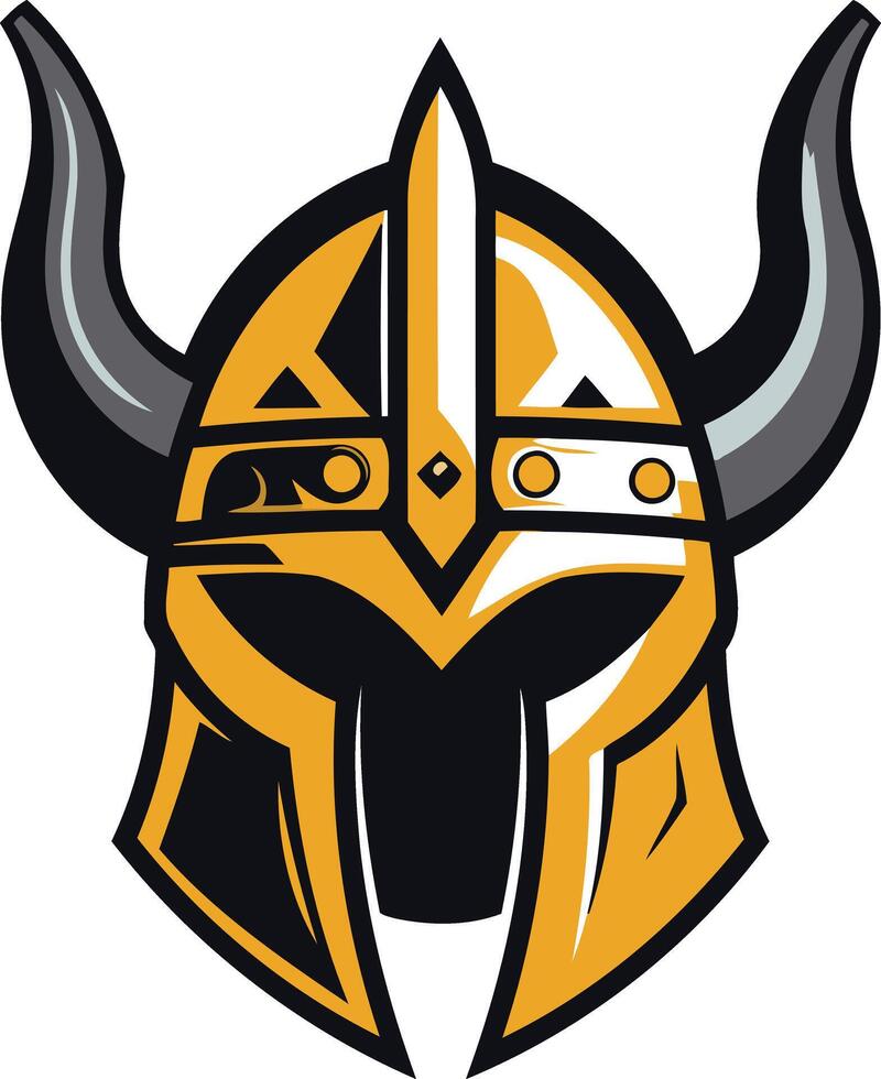 Viking Helmet with Horns vector