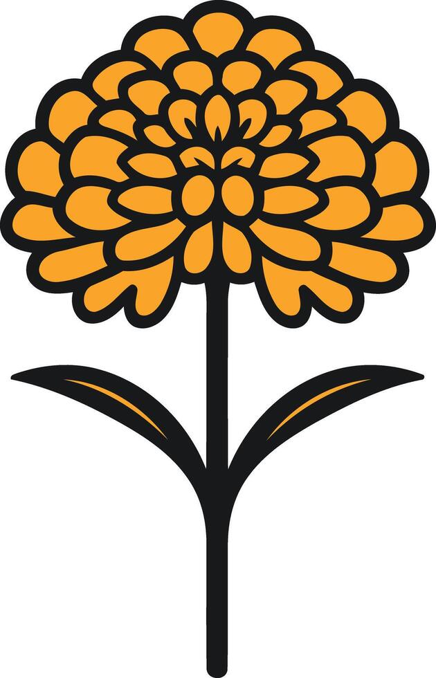 Orange Flower Illustration vector