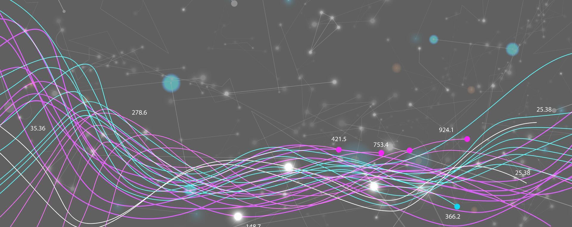Neural network concept. The Intersection of Big Data and Futuristic Internet Business Strategies vector