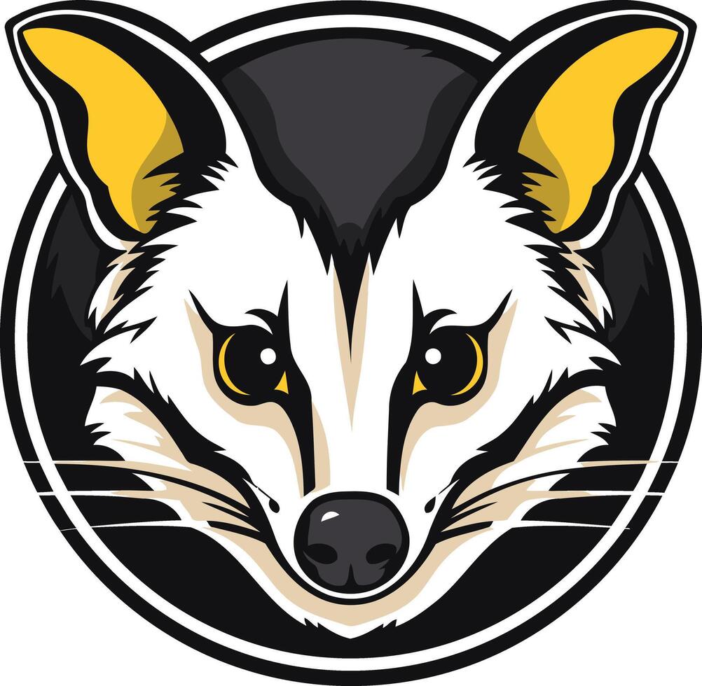A bold and striking logo featuring a stylized animal head in a circular frame, perfect for a brand seeking a unique and memorable visual identity vector
