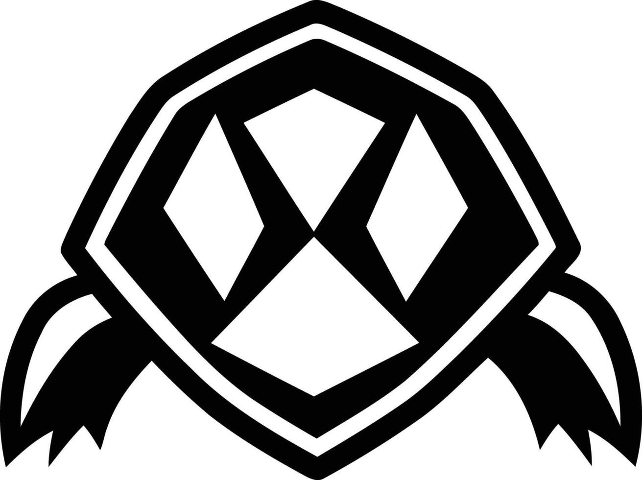 Geometric turtle logo design, perfect for a brand needing a strong, modern image vector