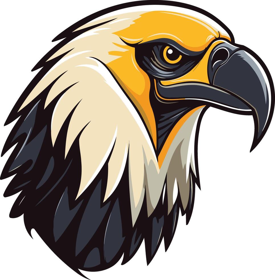 Powerful and majestic, this fierce eagle head illustration is perfect for branding, logos, and designs that demand strength and authority vector