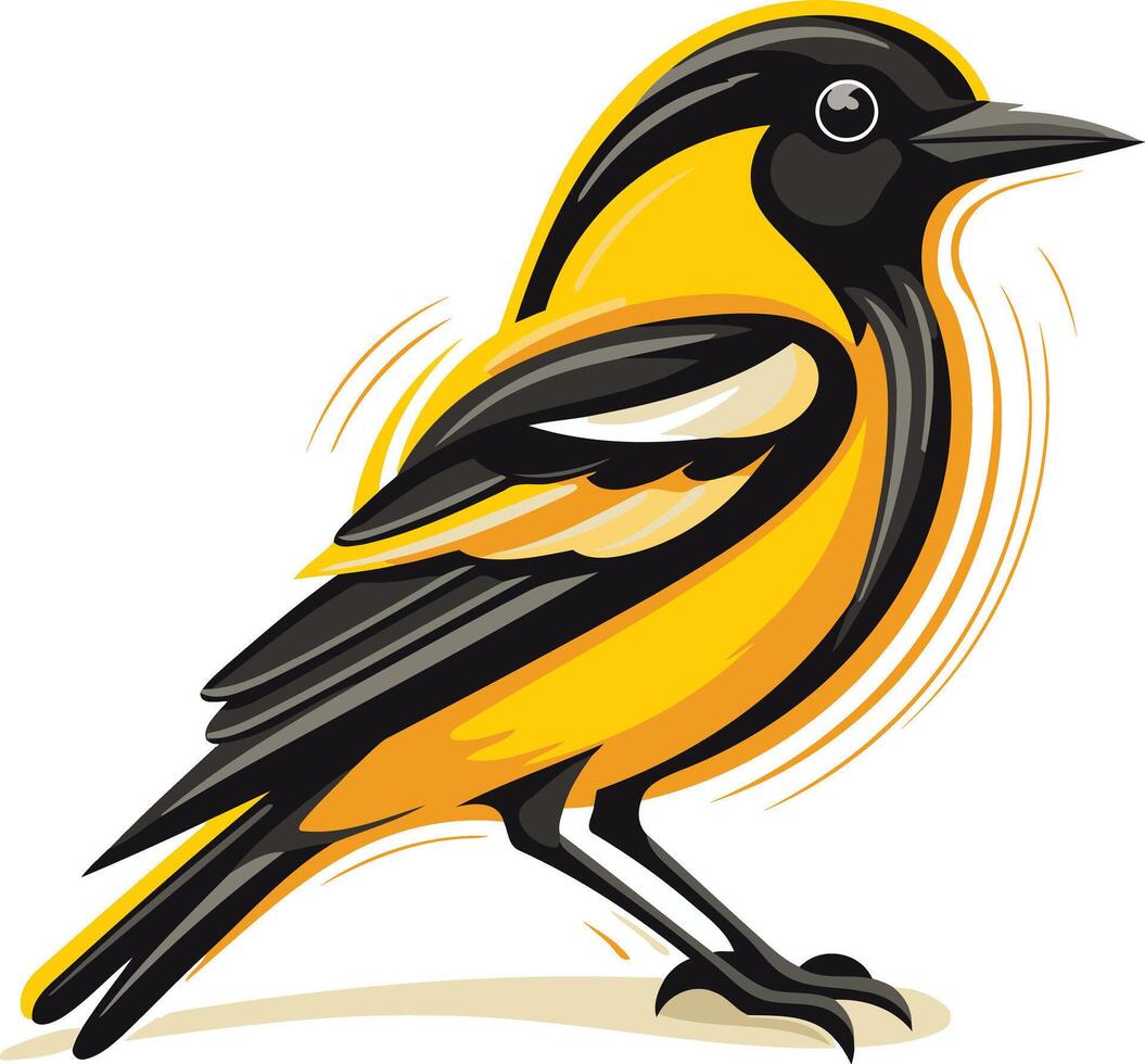 Yellow Bird Illustration vector