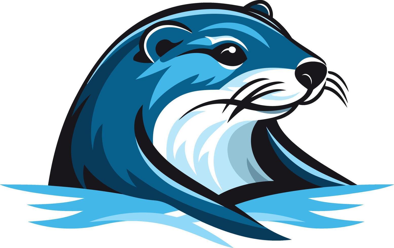 Otter Mascot Illustration vector