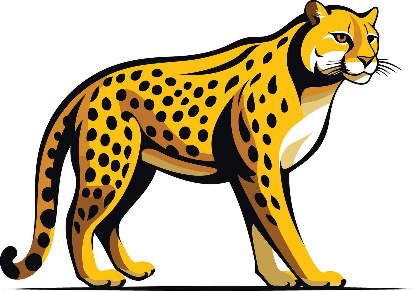 Cheetah Illustration - A Powerful and Graceful Creature vector