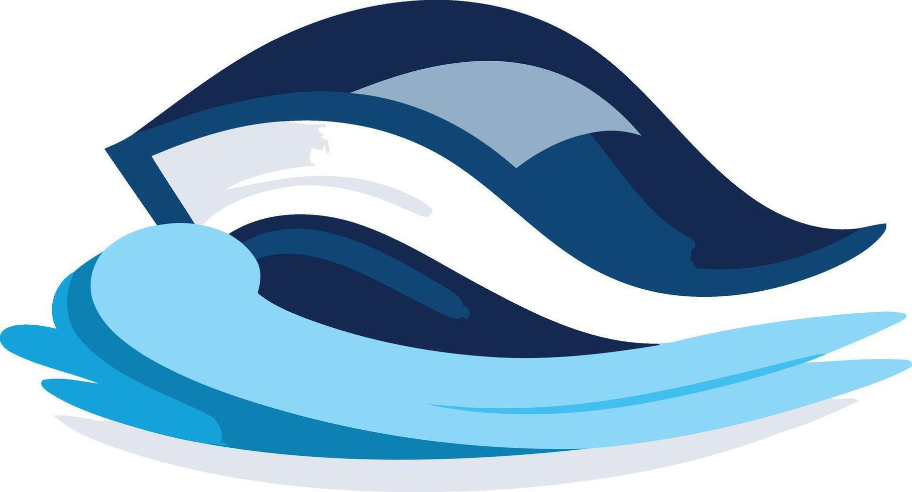 Blue Wave Abstract Logo Design vector