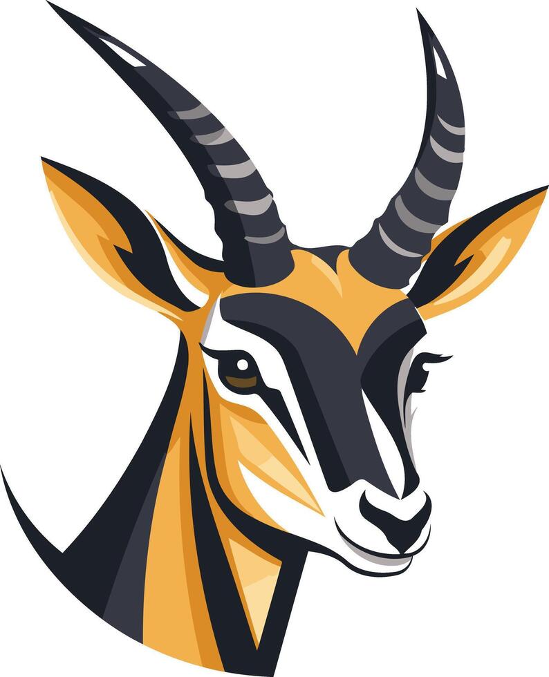 Illustration of a Black-Faced Impala vector