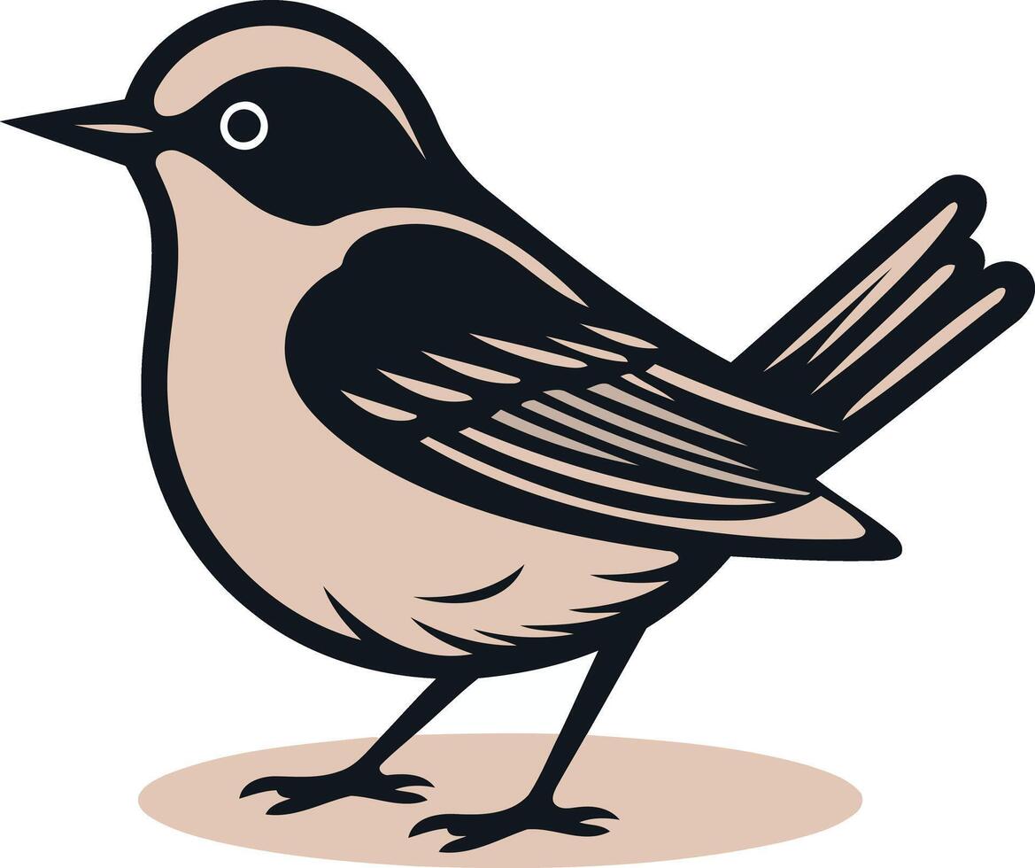 A Simple Illustration of a Bird vector