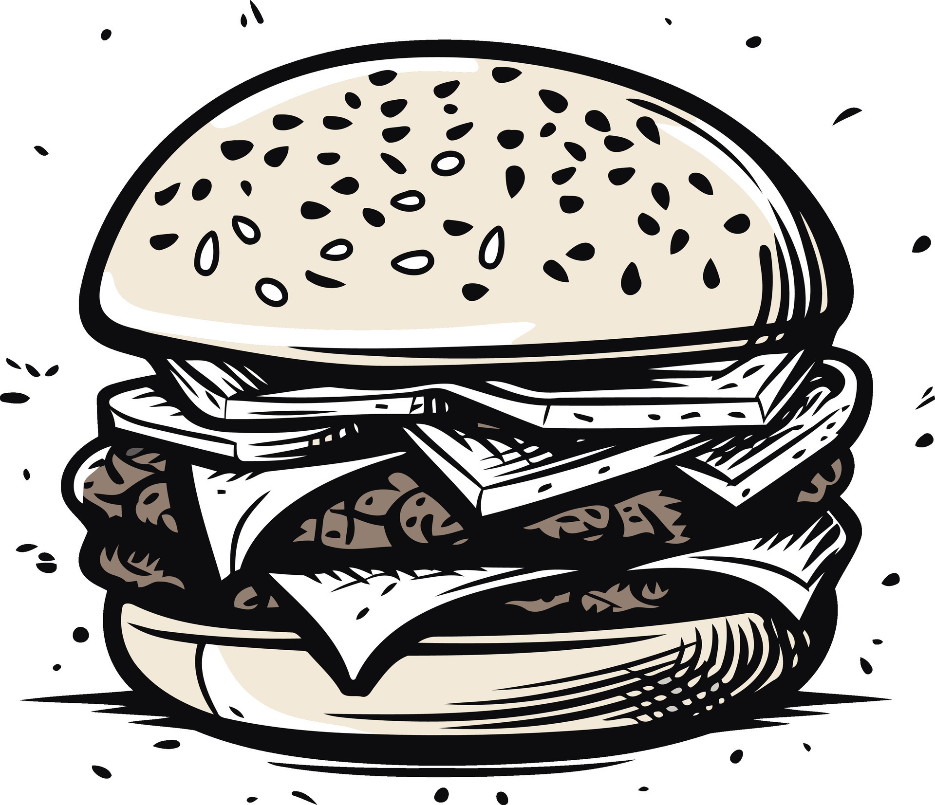 Double Cheeseburger Illustration 49458512 Vector Art At Vecteezy Double Cheeseburger Illustration 49458512 Vector Art At Vecteezy
