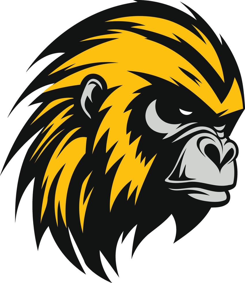 Fierce Gorilla Mascot Illustration vector