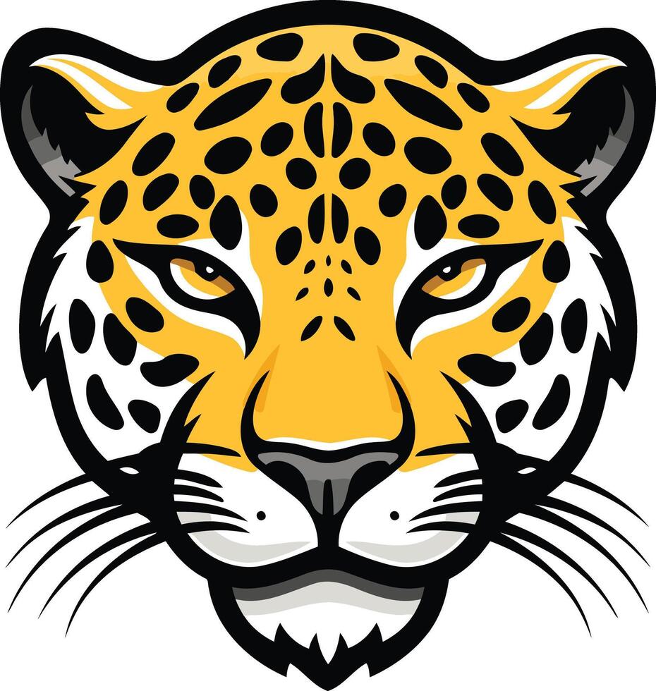 A fierce and powerful leopard head mascot logo, perfect for sports teams, businesses, and branding vector
