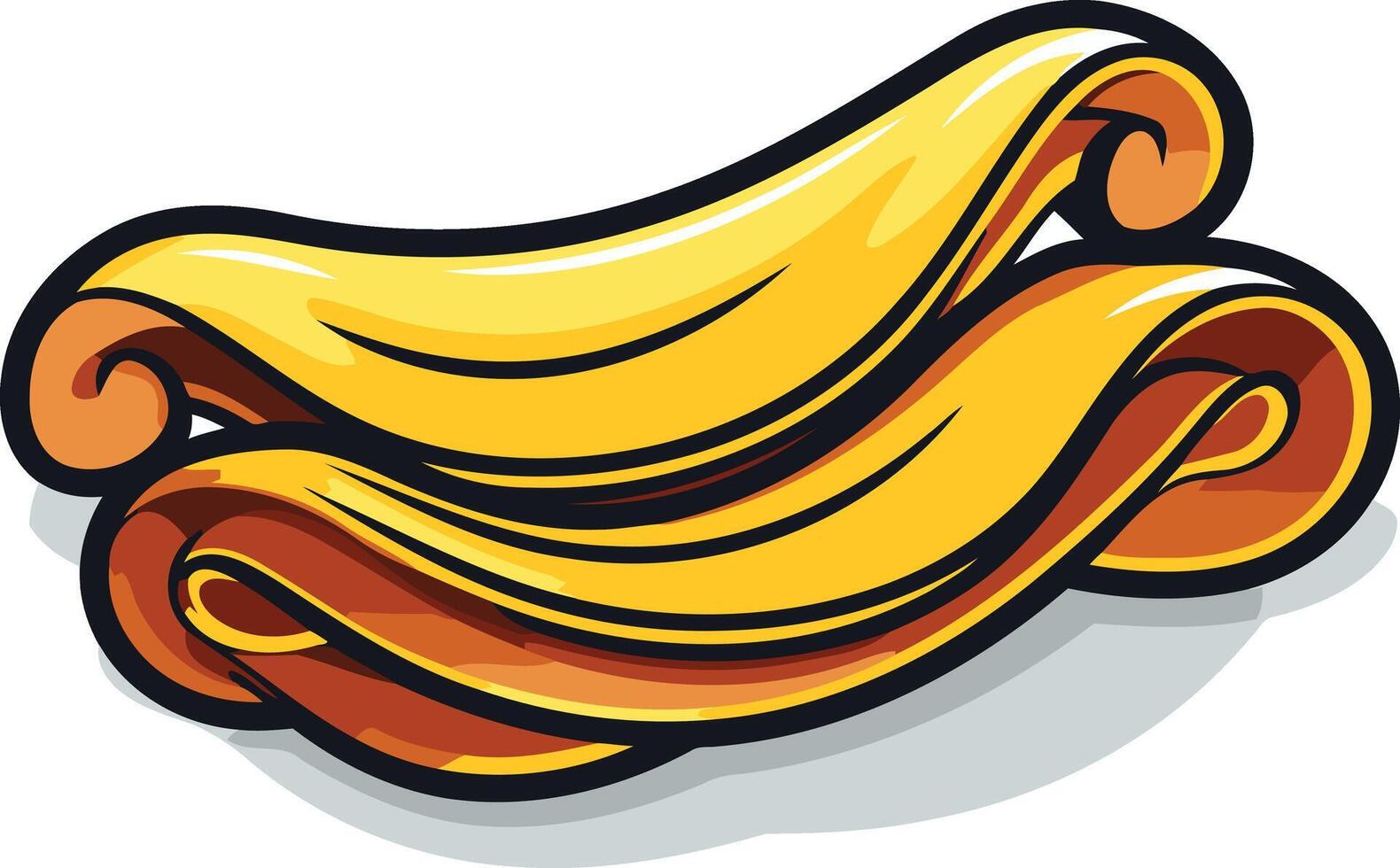 Cartoon illustration of three golden scrolls, perfect for branding, website design, or app icon vector