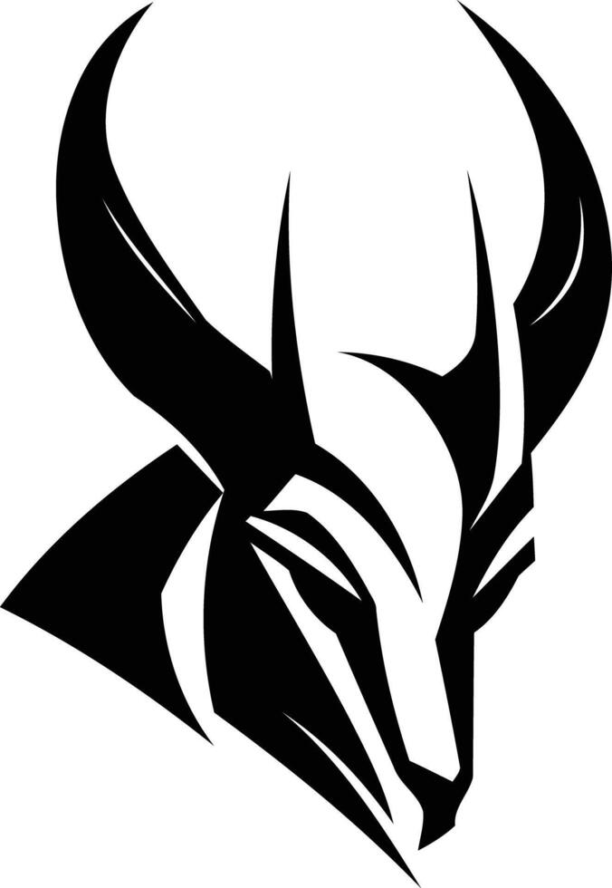 A powerful and stylized black bull head, perfect for branding, logos, and tattoo designs vector