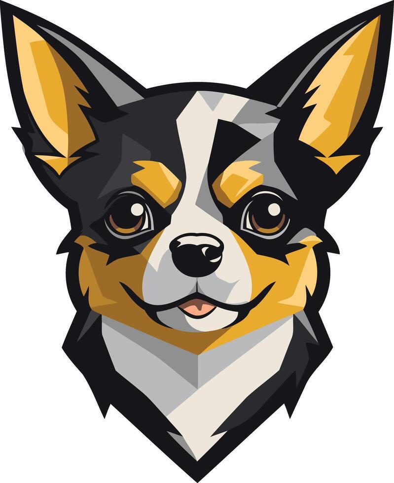 Cute Cartoon Chihuahua with Big Eyes vector