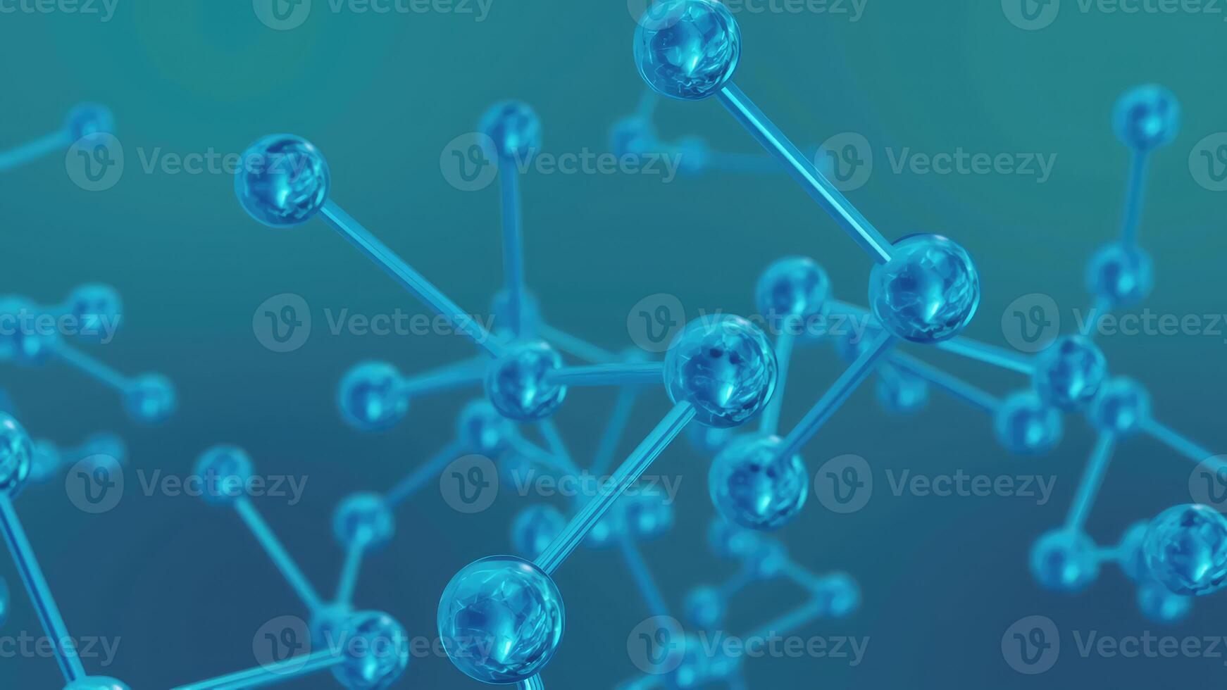 3D rendering of a model of a molecule photo