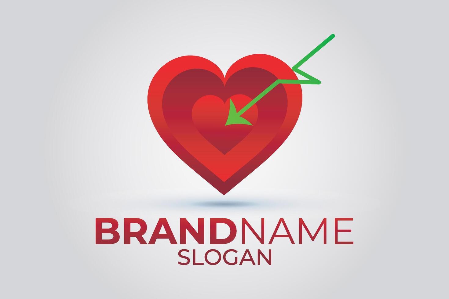 Heart logo. abstract Love logo design. vector