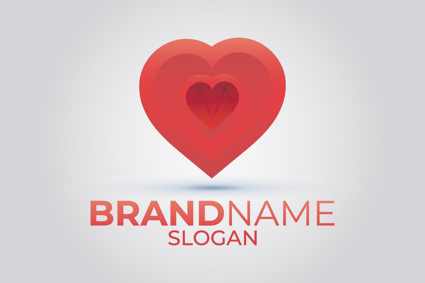 Heart logo design. Love logo design. vector