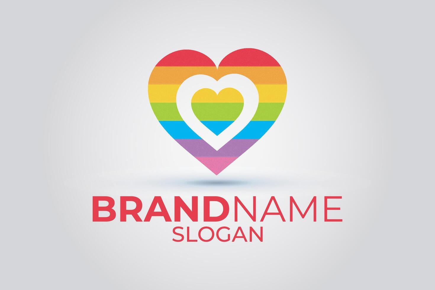 Heart logo. Love icon design. vector