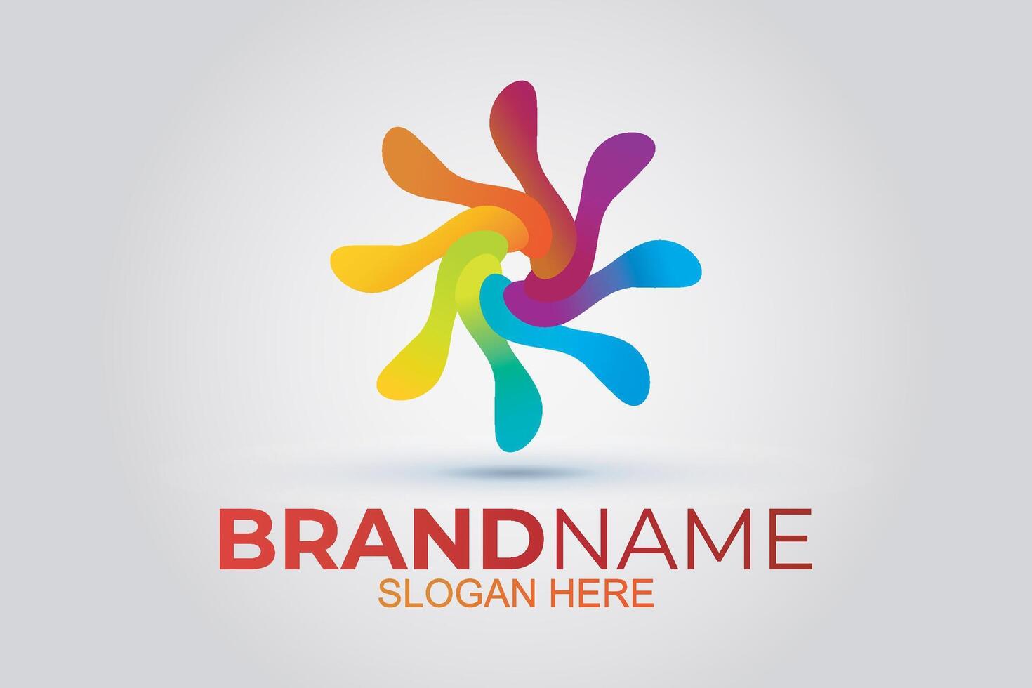 abstract logo design. colorful logo design. vector