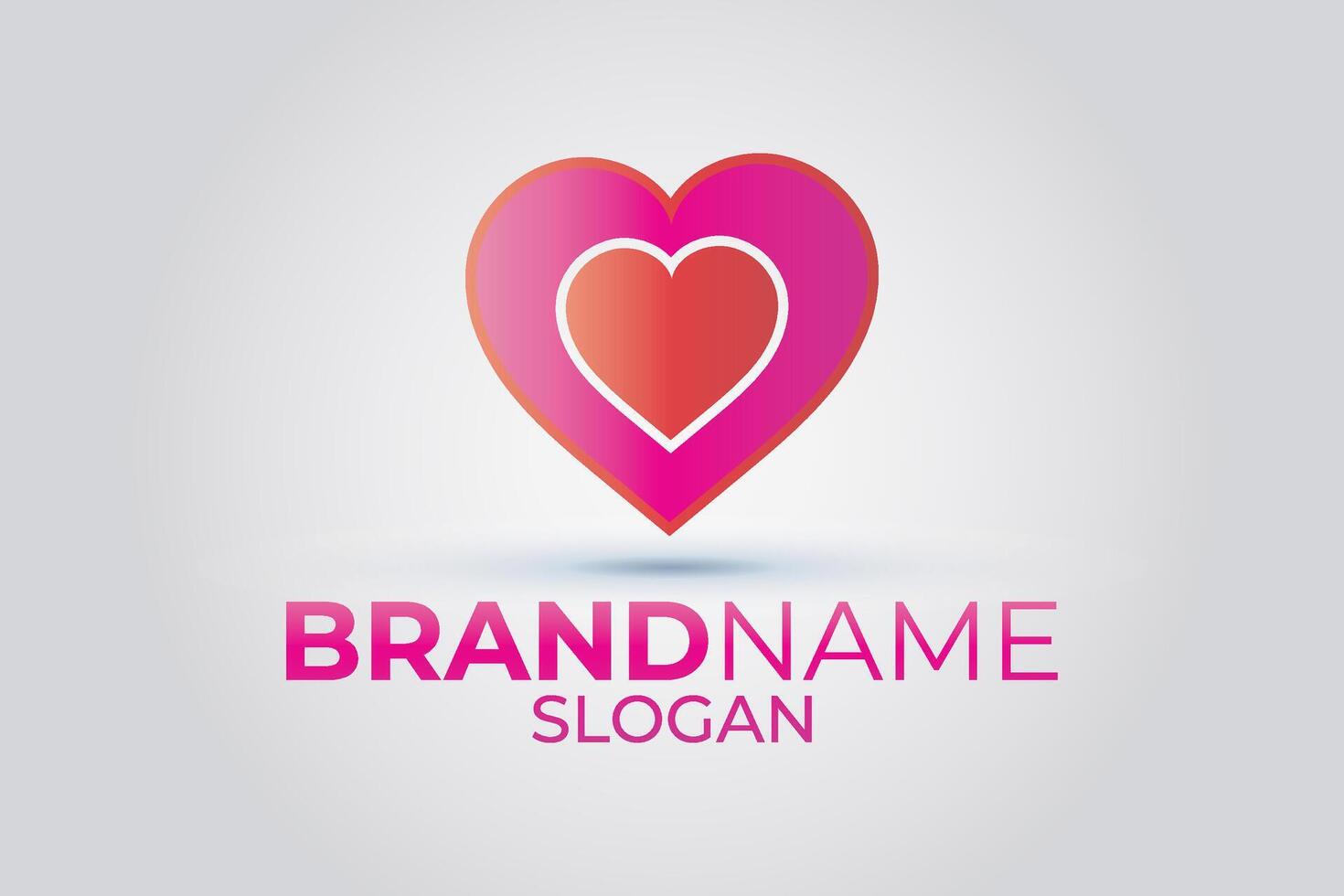 Heart logo. Love icon design. vector
