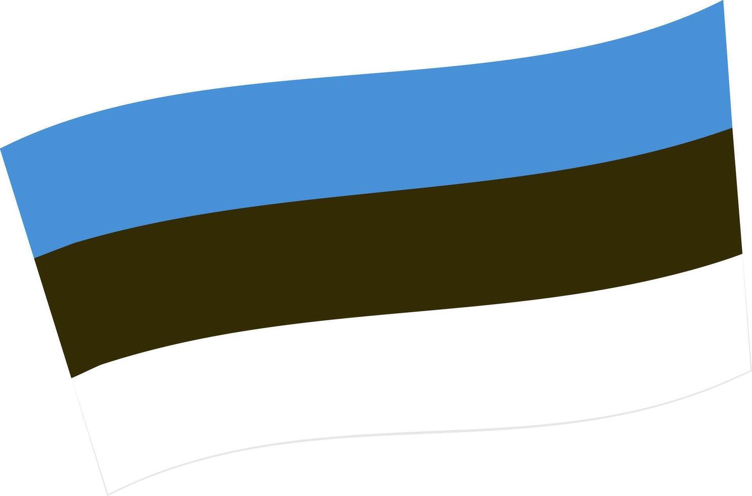 The national flag of Estonia. vector