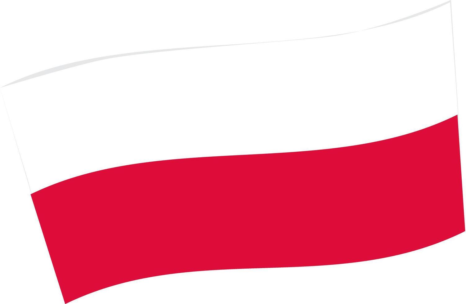The national flag of Poland. vector
