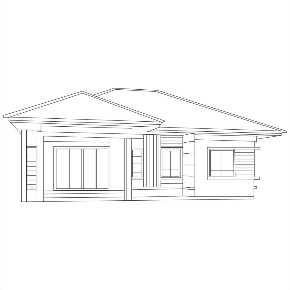 House outline Image vector