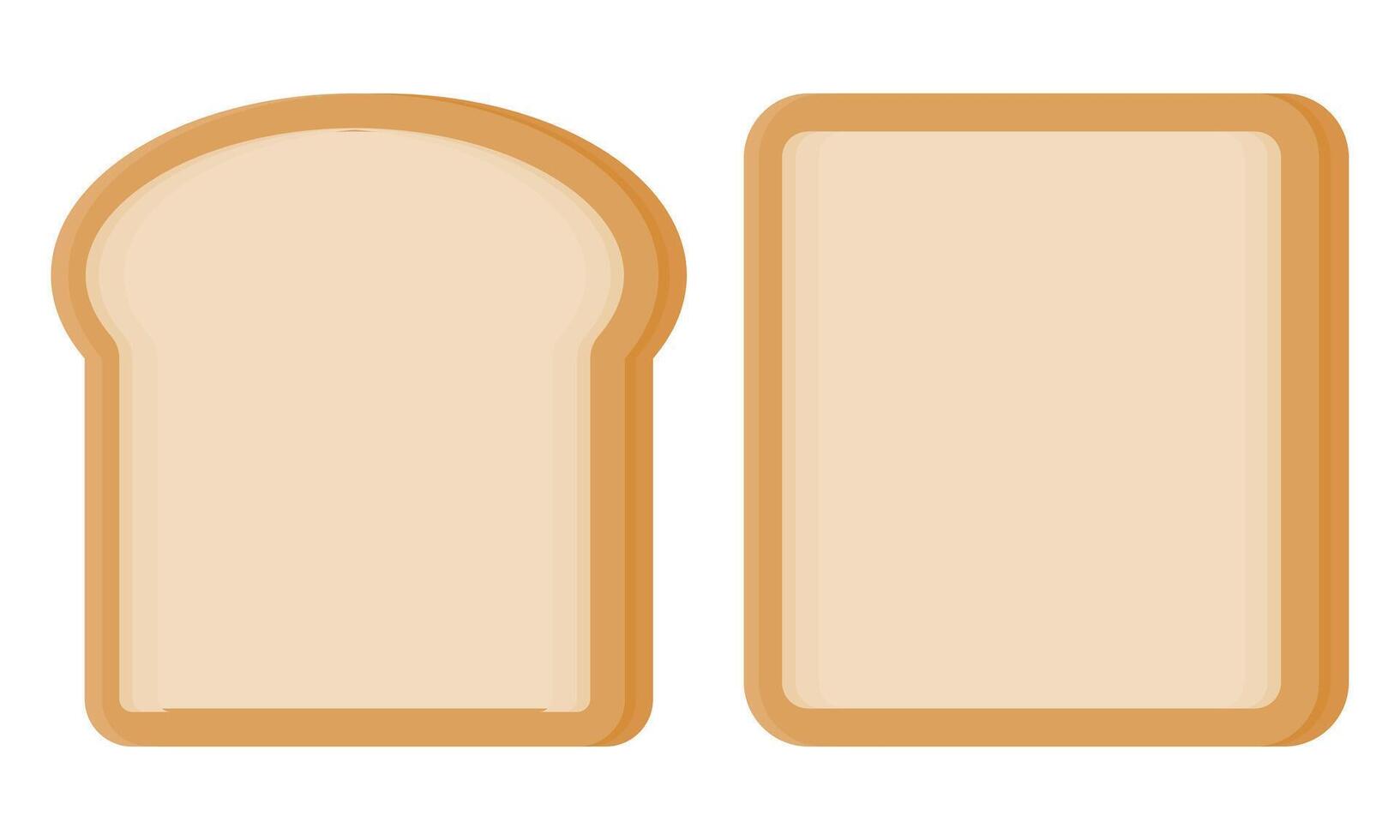 Whole Wheat Bread. Delicious Brown Bread. Bread for Breakfast. Homemade Bread. vector