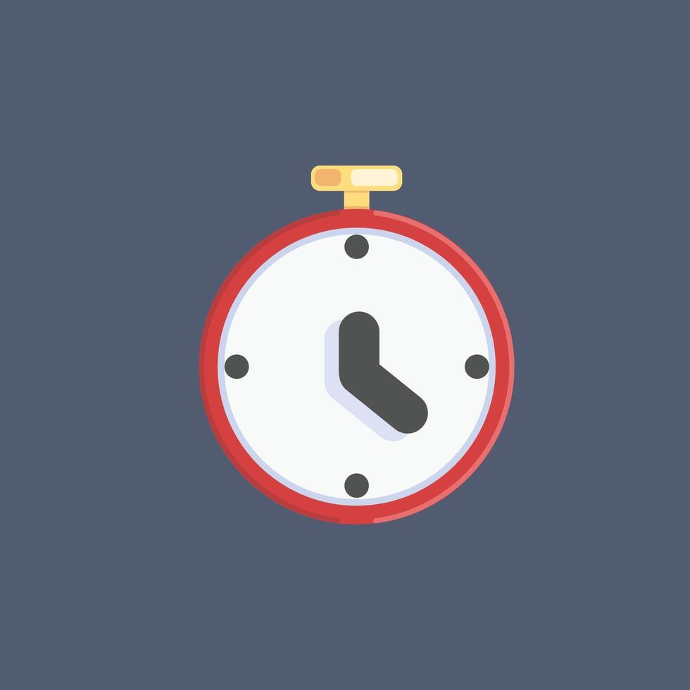 stopwatch in flat design. vector