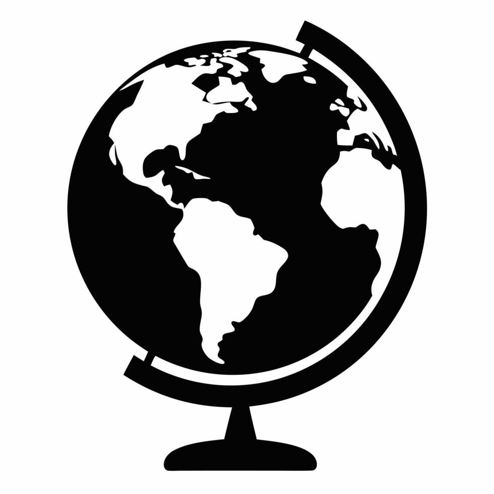 Globe art illustration vector
