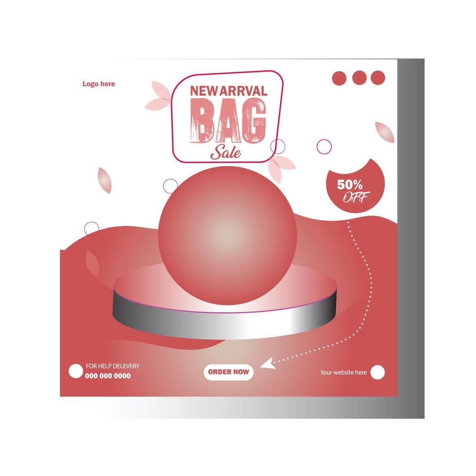 This is a social media design template. vector
