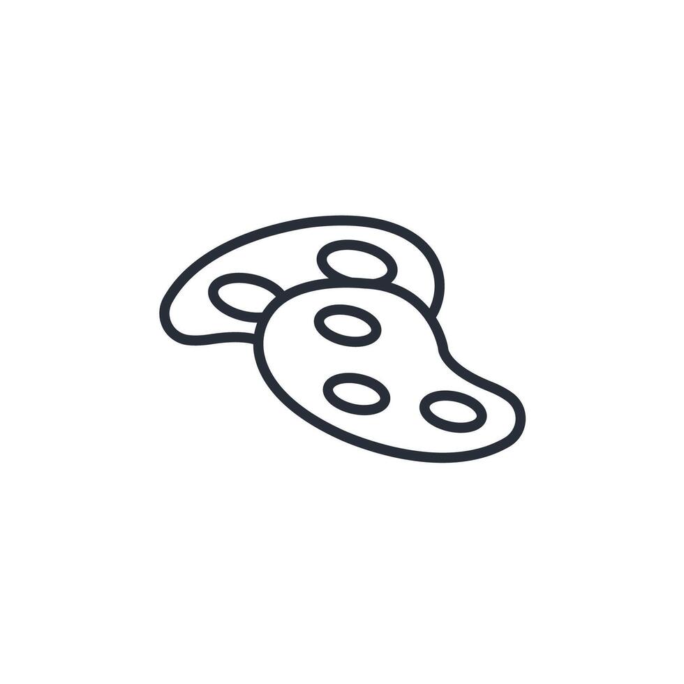 Steak icon. .Editable stroke.linear style sign for use web design,logo.Symbol illustration. vector