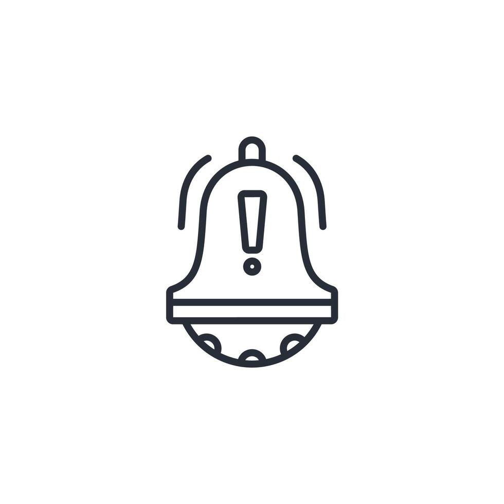 alert icon. .Editable stroke.linear style sign for use web design,logo.Symbol illustration. vector