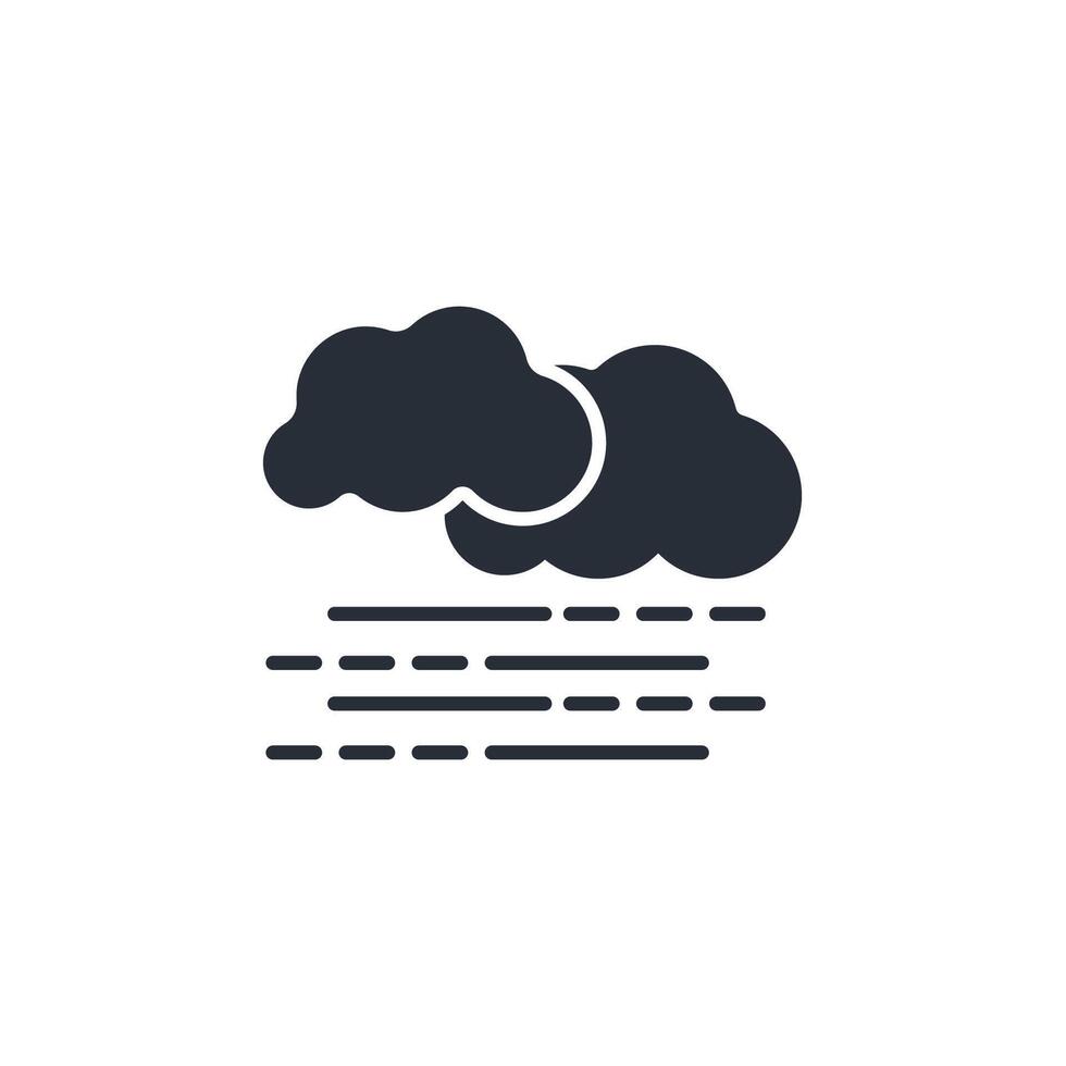 Fog icon. .Editable stroke.linear style sign for use web design,logo.Symbol illustration. vector